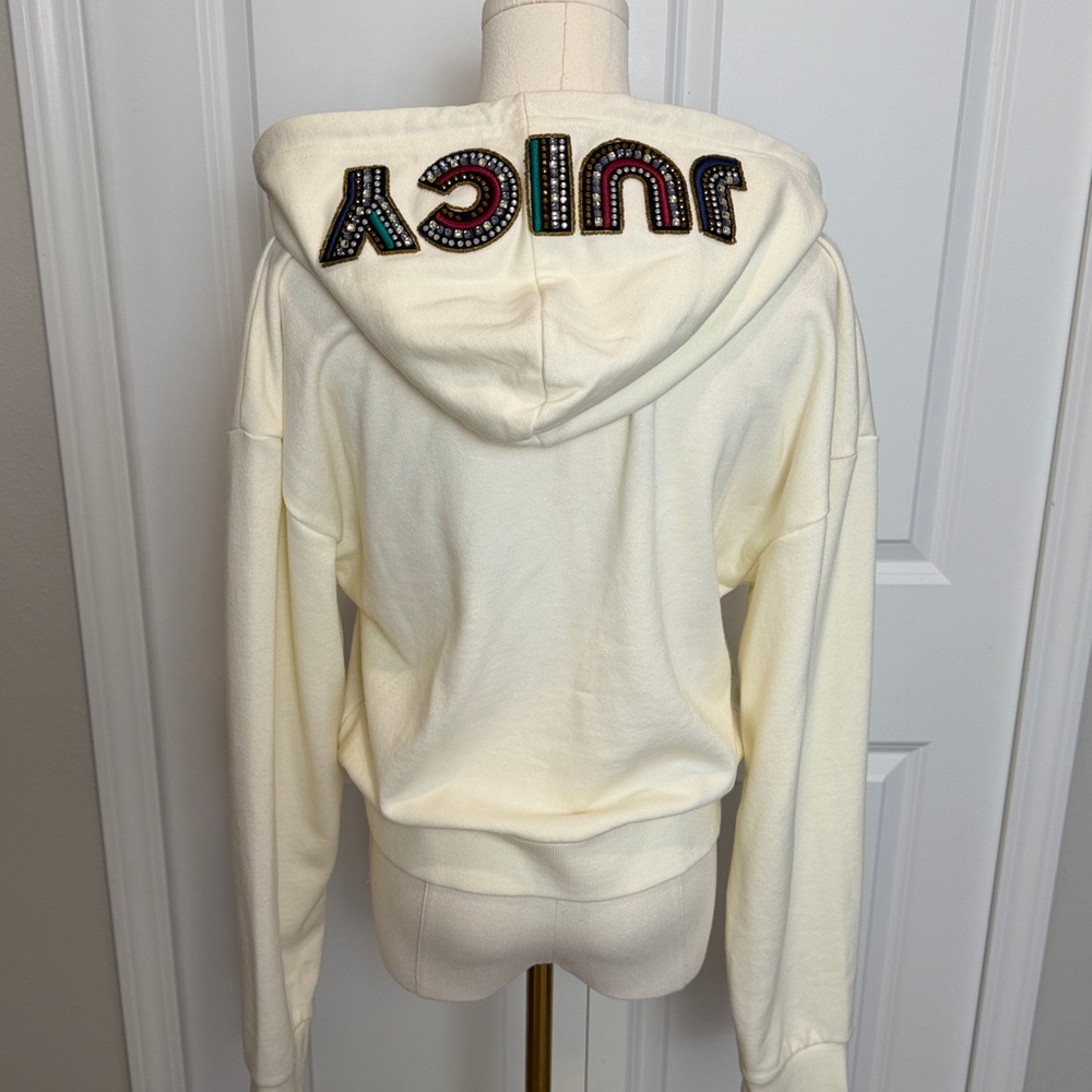 💖💜🛍️ Juicy Couture Black Label Embellished Hoodie with Embroidery Small - Picture 3 of 5